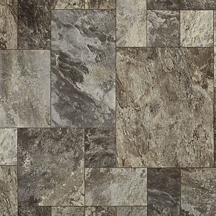 Style Selections Montfort Slate 9.84-mil x 12-ft W Waterproof Cut-to-length Vinyl Sheet Flooring