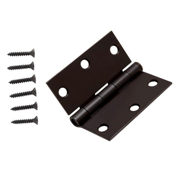 3 in. Oil-Rubbed Bronze Square Corner Door Hinge