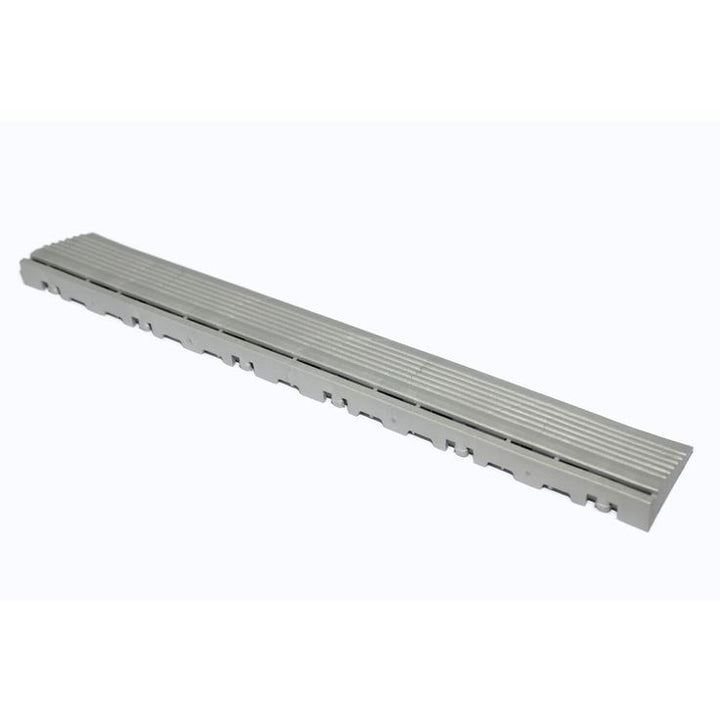 Swisstrax 15.75 in. Pearl Silver Pegged Edging for 15.75 in. Swisstrax Modular Tile Flooring (2-Pack)