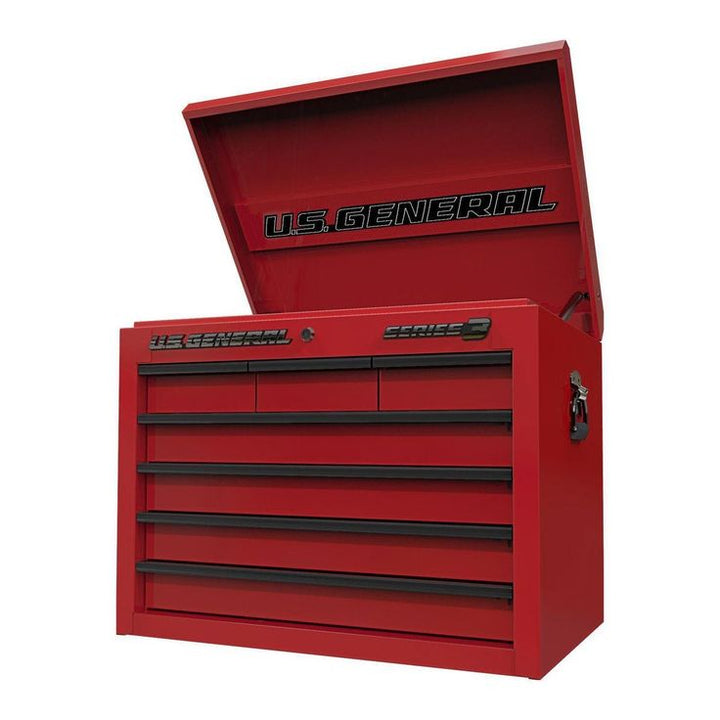U.S. GENERAL 27 in. x 22 in. Top Chest, Series 3, Red