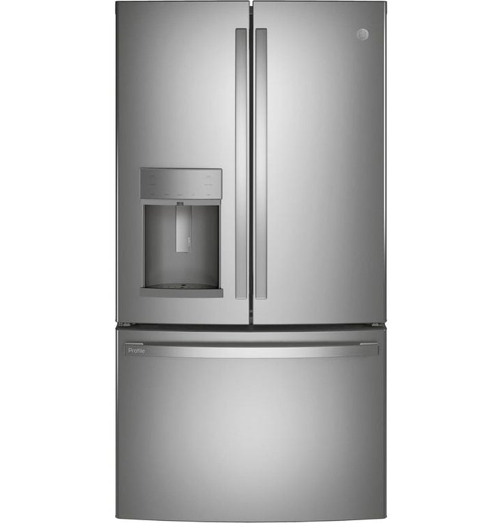 GE Profile 22.1 cu. ft. French Door Refrigerator with Autofill in Fingerprint Resistant Stainless Steel, Counter Depth