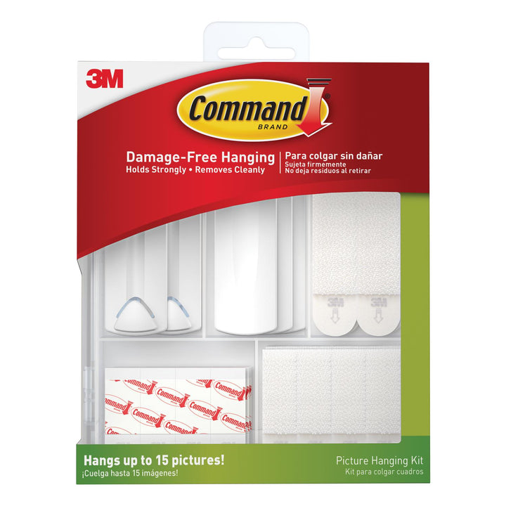 3M Command White Assorted Picture Hanging Kit, 5 lb Capacity, 38-Piece