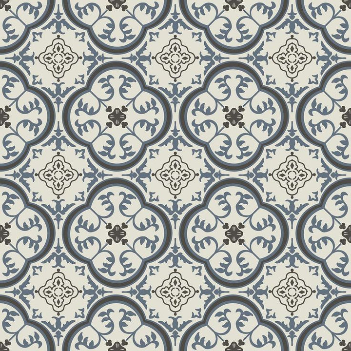 IVC Soho Blue and Grey Residential Vinyl Sheet, Sold by 13.2 ft. Wide x Custom Length