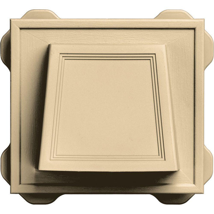 6.6875 in. x 7.375 in. #012 Dark Almond 4 in. Hooded Siding Vent
