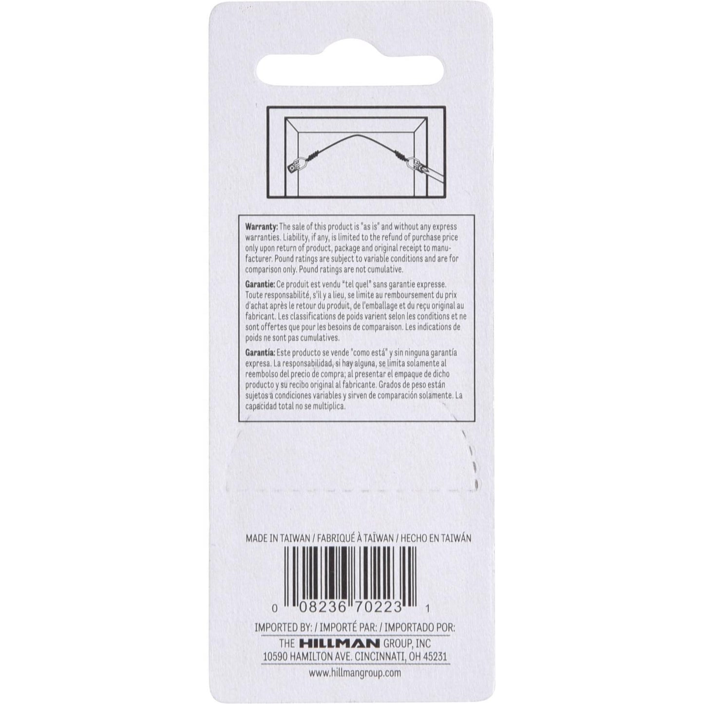 Hillman AnchorWire Steel Zinc Small D-Ring Hanger, 1 lb Capacity, 4-Pack