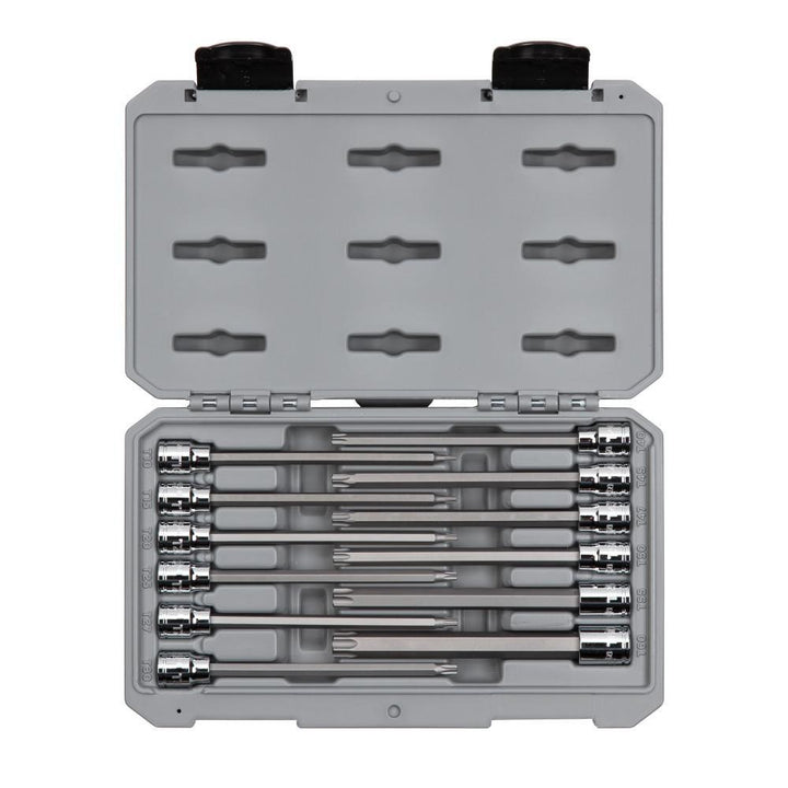 3/8 in. Drive Long Torx Bit Socket Set (12-Piece) - Super Arbor
