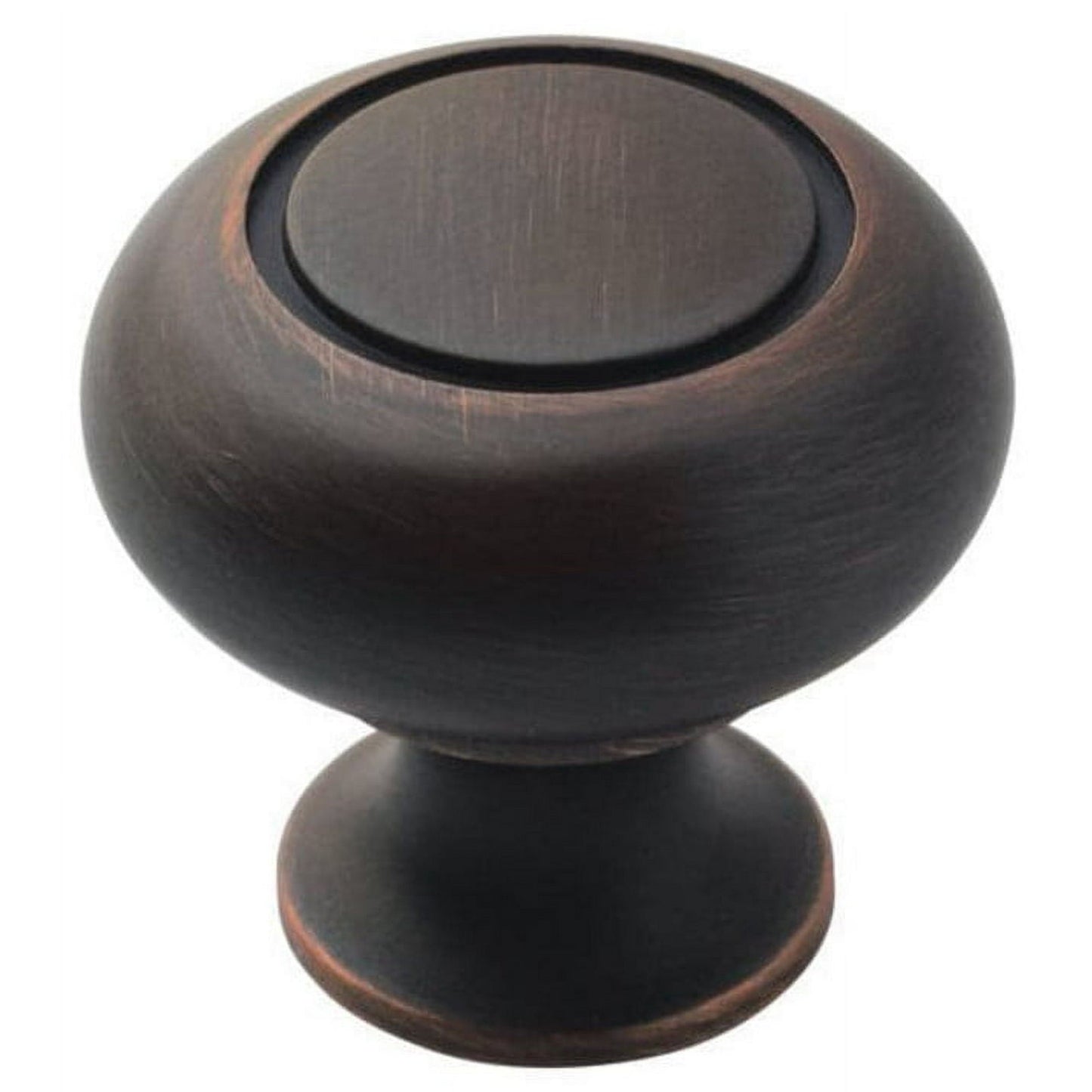 Allison Value 1-1/4 in (32 mm) Diameter Oil-Rubbed Bronze Cabinet Knob - 10 Pack by Amerock