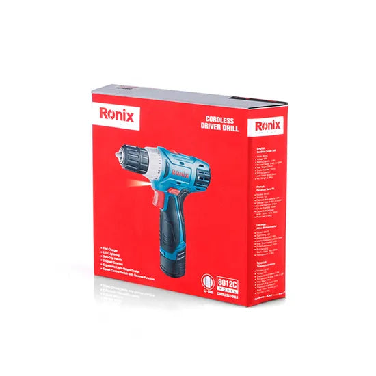 Brushless Driver Drill Ronix New Model 8012 High Torque 21n. M Electric Power Machine