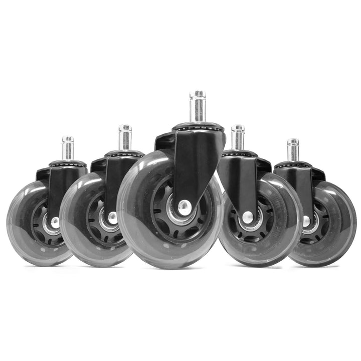 3 in. Polyurethane Replacement Office Chair Swivel Caster Wheels (5-Pack)