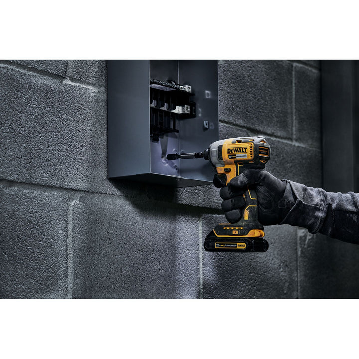 DEWALT 20-Volt MAX 1/4-in Variable Speed Brushless Cordless Impact Driver Kit (1 Battery Included)