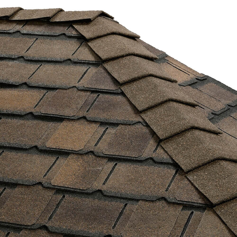 GAF TimberCrest SBS Hip & Ridge Barkwood Designer 10" x 20'