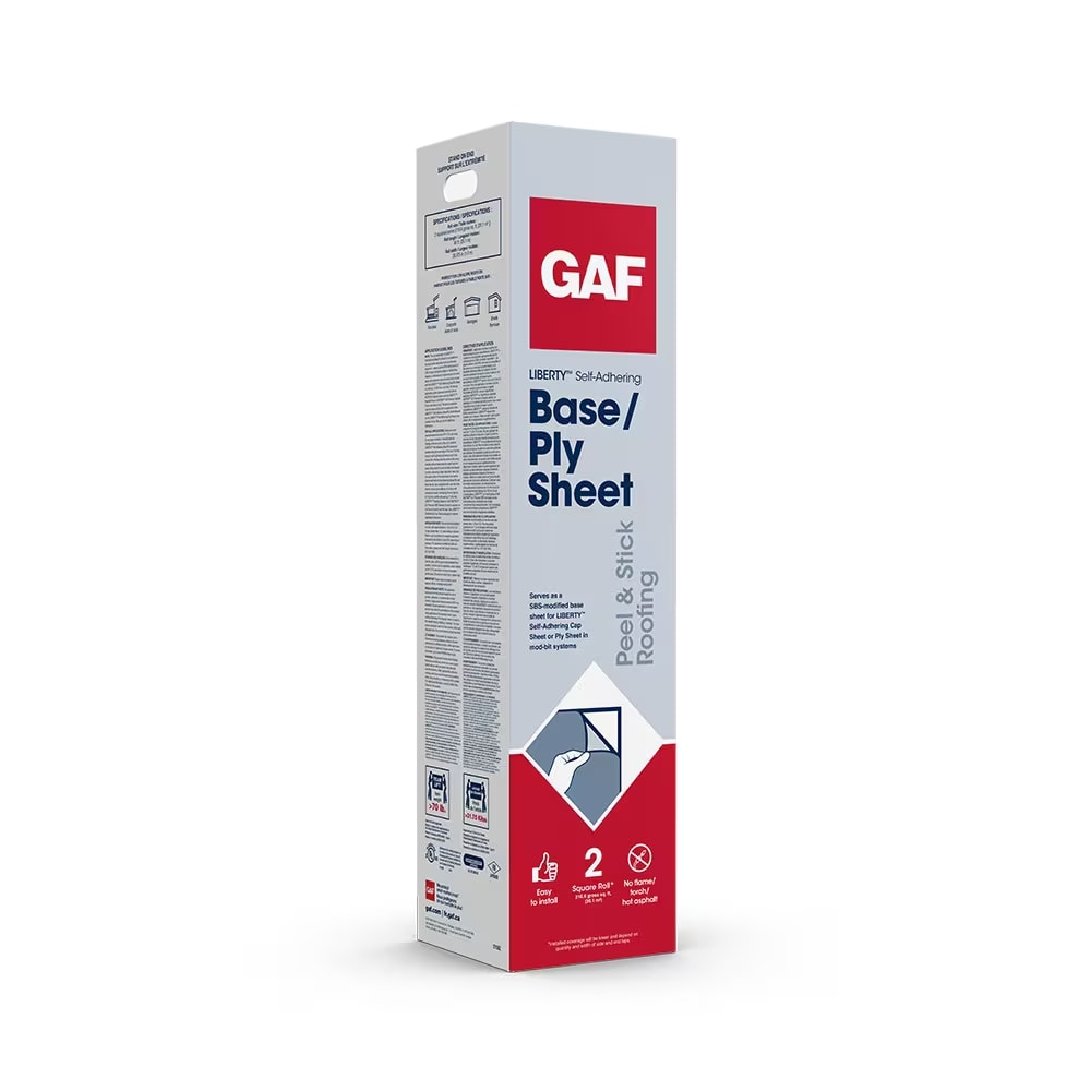 GAF LIBERTY SBS Self‑Adhering Base/Ply Sheet Black 39.375" x 66'