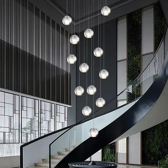Guzhen Factory Interior Lighting Home Decor LED Pendant Lamp Modern Glass Chandelier