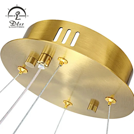Dlsslighting LED 45W 3000K Big Crystal Chandelier Light