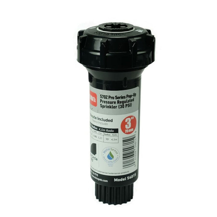 Toro 570 Series 3 in. Quarter-Circle Pop-Up Spray Head, Pressure Regulated (30 PSI)