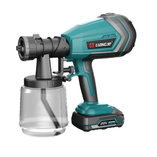 Liangye Battery Operated Portable Power Tools 18V Airless Cordless HVLP Spray Gun Paint Sprayer