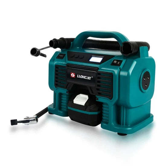 Liangye Battery Operated Power Tools 18V Cordless Portable Car Tire Inflator Air Pump