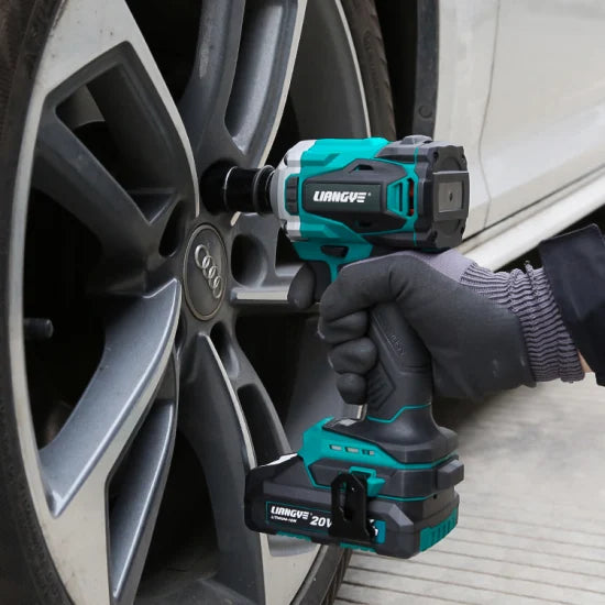 Liangye Cordless Power Tools 18V Brushless Impact Torque Wrench with 1/2 Inch Anvil