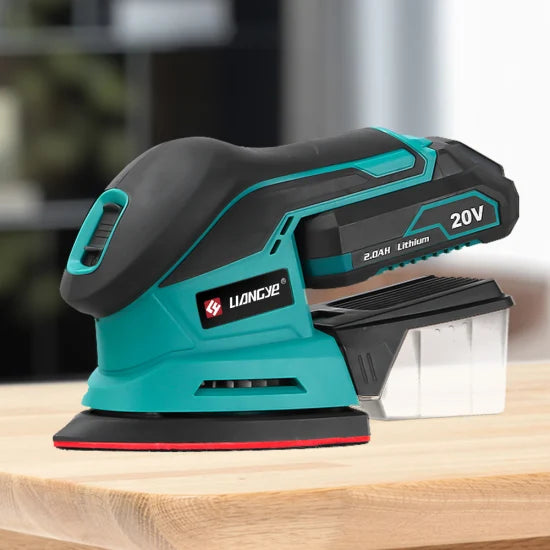 Liangye Cordless Power Tools 20V Rechargeable Electric Hand Held Wood Detail Sander