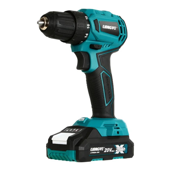 Liangye Rechargeable Battery Power Tools LCD787-7s Cordless 20V Brushless Electric Compact Drill