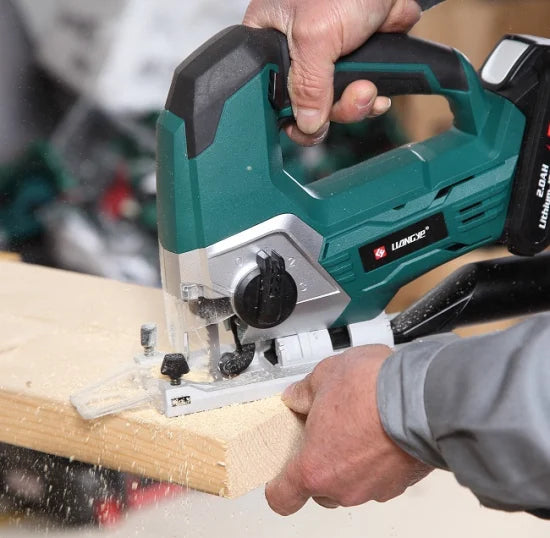 Liangye Wood Cutting Tools 18V Cordless Battery Operated Jig Saw Machine Electric Jigsaw
