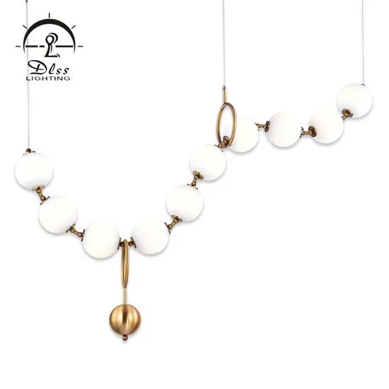 DLSS Lighting Luxury Glass Chandelier New Design Lamp for Living Room
