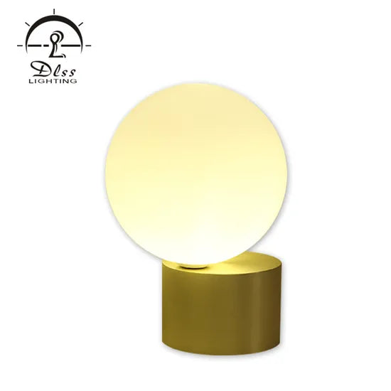 DLSS Lighting Modern Glass Table Light with E27 Desk Lamp