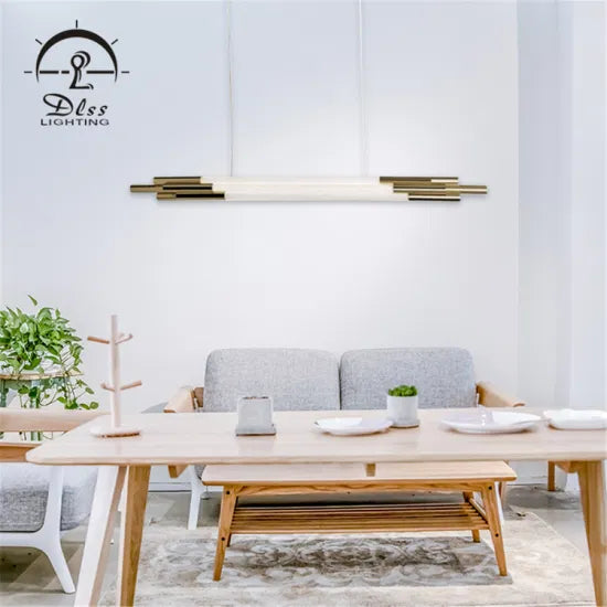 DLSS Lighting Modern Style Tube Glass Chandelier Lamp and Wall Lighting