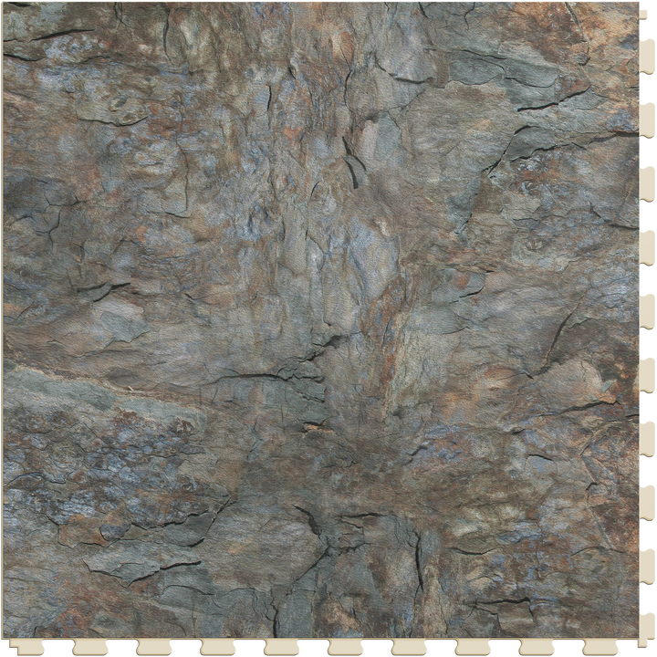 Perfection Floor Tile Stonecreek Collection Cheyenne Shale/Satin 20-in x 20-in Water-Resistant Interlocking Luxury Vinyl Tile Flooring (16.7 sq ft Case)