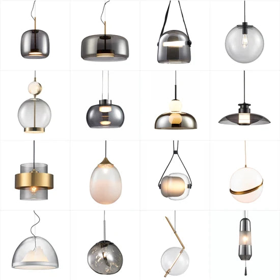 DLSS Lighting Nordic Style Interior Chandelier Home Decoration LED Pendant Lamp Glass Lights-Lighting