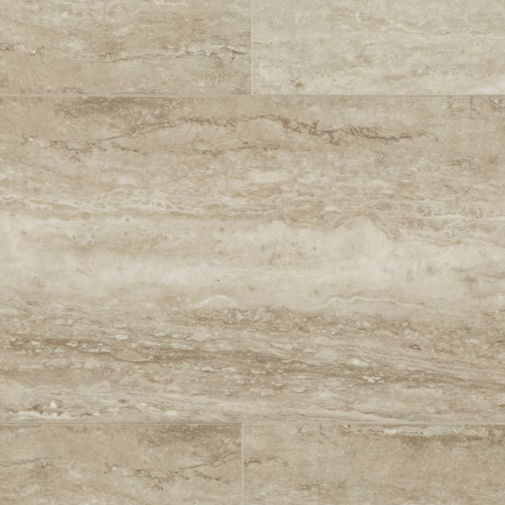 Nouveax Positano Travertine 20-mil x 12-in W x 24-in L Waterproof Interlocking Luxury Vinyl Tile Flooring