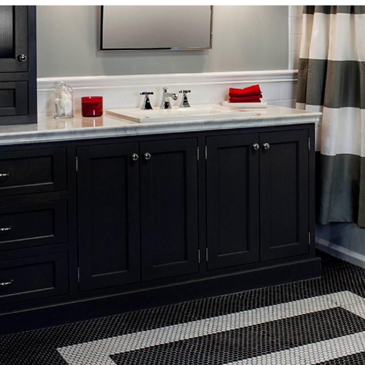 Penny Round Matte Black Porcelain Mosaic Wall and Floor Tile