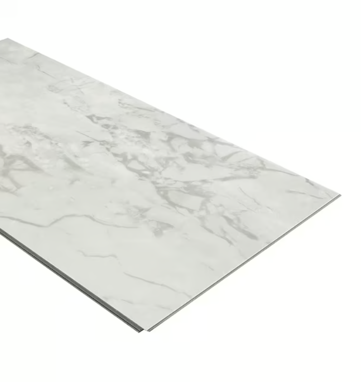 Pergo Grecian Marble 20-mil x 11-in W x 24-in L Waterproof Interlocking Luxury Vinyl Tile Flooring