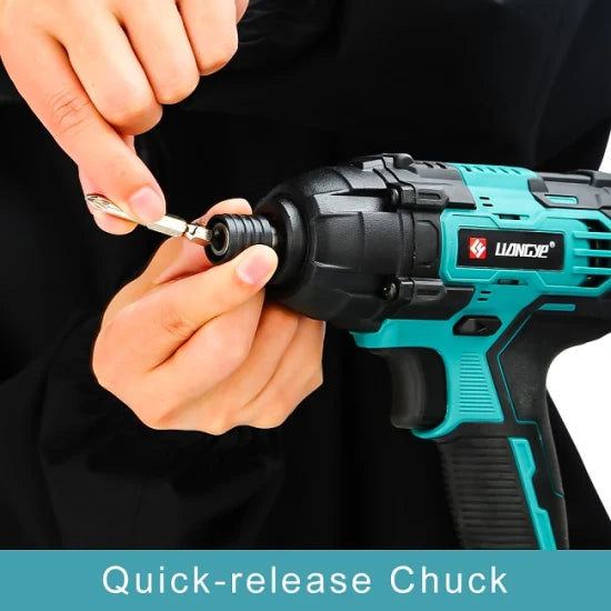 Power Tools Factory Liangye 18V Rechargeable Battery Cordless Impact Screwdriver Drill Impact Wrench