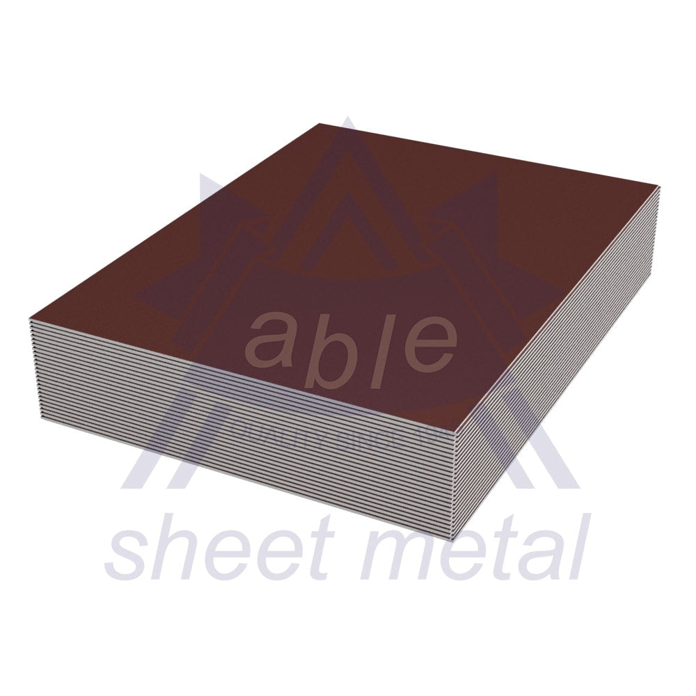 Able Steel Flat Shingles Brown 8" x 12" 28 GA