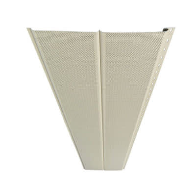 Mastic Aluminum Envoy D6 V-Groove Soffit White 12" x 12' .019 Perforated