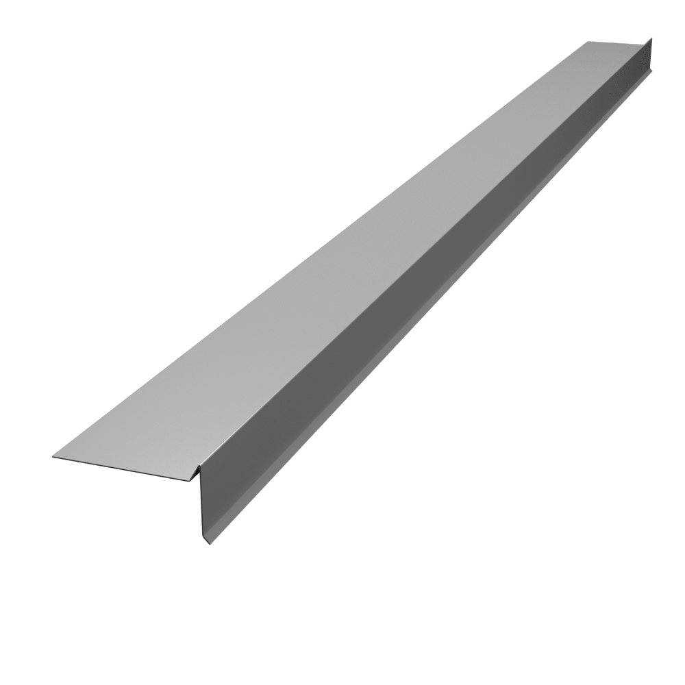 Able Galvanized Gravel Guard White 1/4" x 3" x 3" 28 GA