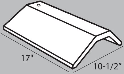 Boral Saxony Standard Concrete 3-Sided Ridge Bronze Pearl Blend