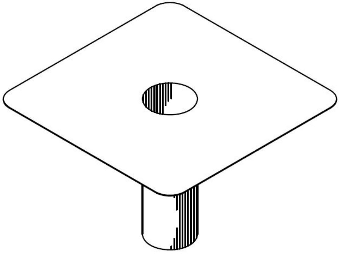 Duro-Last Drain Boot White 2"