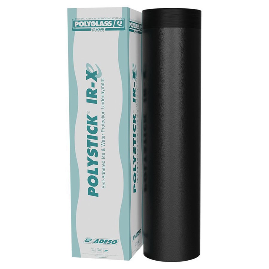 Polyglass Polystick IR-Xe Ice & Water Protection Shingle Underlayment Black 2 Square/Roll