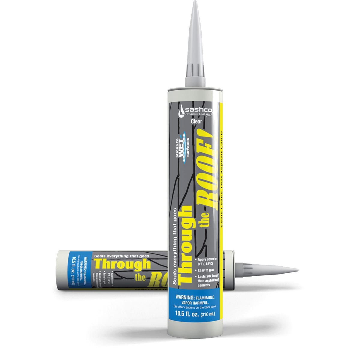 Sashco Through The Roof Caulk Clear 10.5 oz