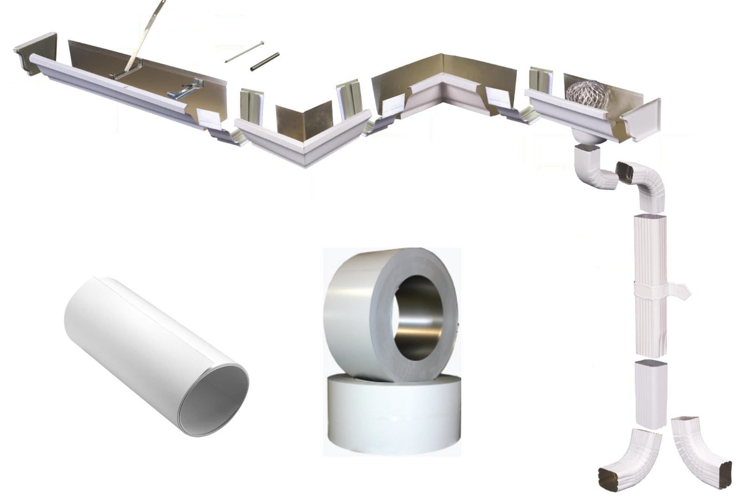 Spectra Aluminum Elbow A 2" x 3" White