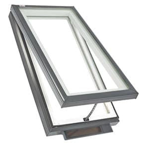 VELUX Curb Mount VCS Solar Vented Skylight Laminate with Solar Room Darkening Shades VCS 2246 2004 CS00W