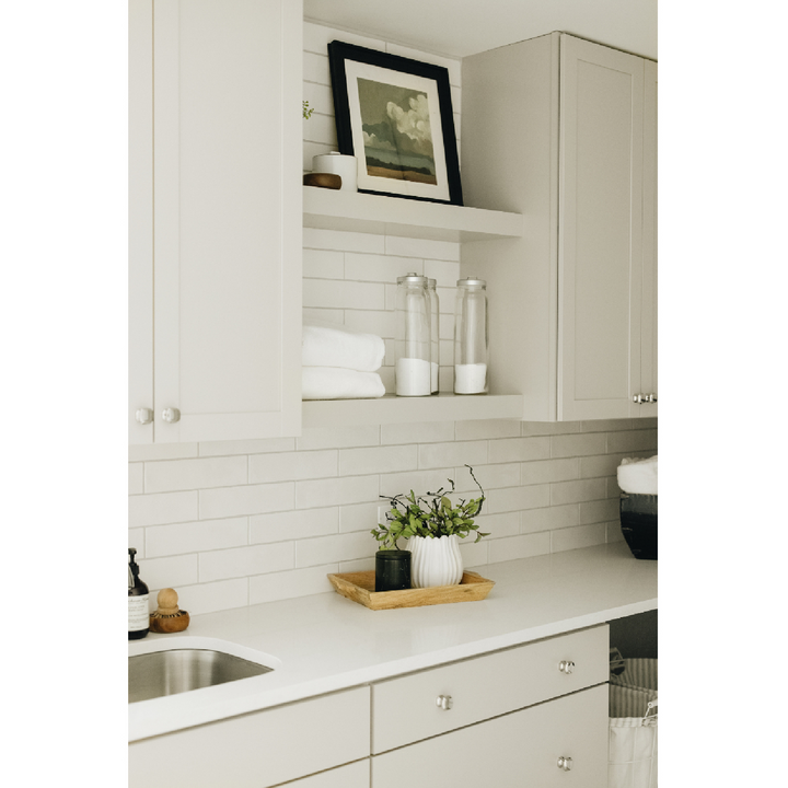 Regent Bianco Ceramic Subway Wall Tile - 3 x 8 in.