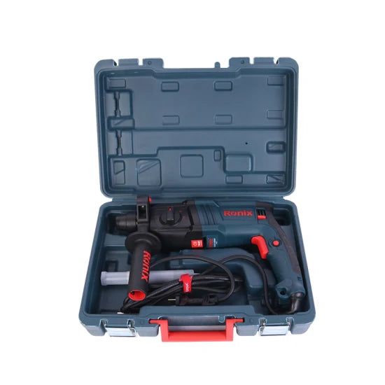 Ronix 2724 700W 24mm Hammer Kit Heavy Duty Rotary Hammer Drill Safety Clutch Vibration Control Hammer Drill