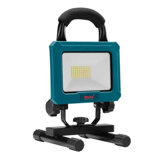 Ronix 8607 Cordless Flood Light 20V 2000lm 30W Machine Tool 360 Horizontal Angle LED Working Light Power Tools