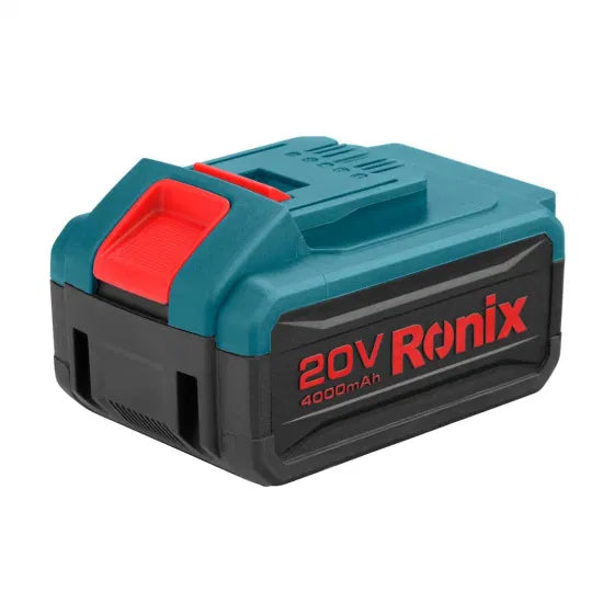 Ronix 8991 4.0ah 20V Light Weight Charger for Cordless Drill Impact Wrench Saw Trimmer Grinder General Use Lithium Battery Pack