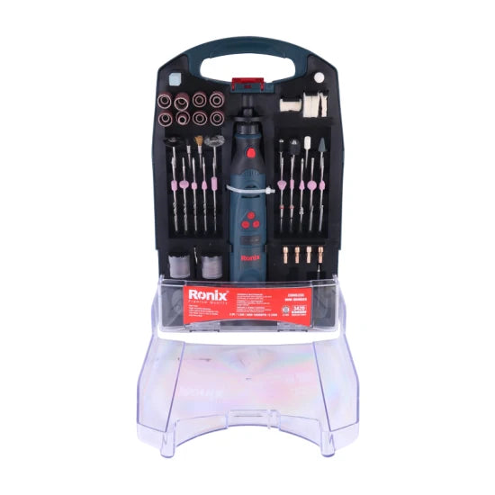 Ronix Model 3420 3.6V Li-ion Battery Variable Speed DIY Cordless Accessory Mini Grinder Set Rotary Tool Kit