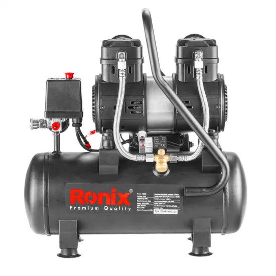 Ronix Model RC-1012 10L Industrial High Pressure Electric Silent Air Compressor Machine