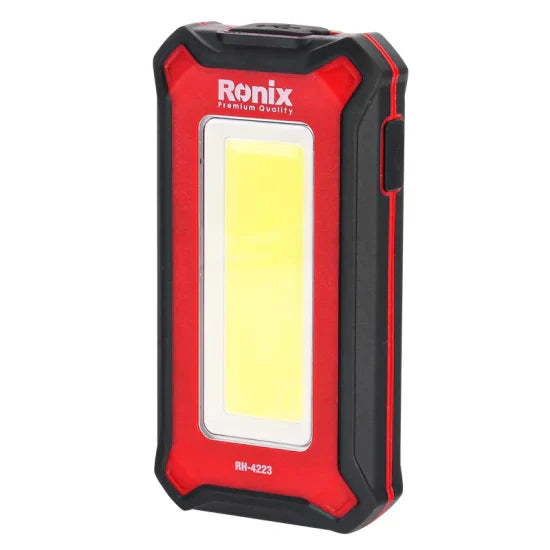 Ronix Rh-4223 Working Light 8W 1000L Mrechargeable Camping Light Cordless Spot Light Power Outdoor Wall Spotlight